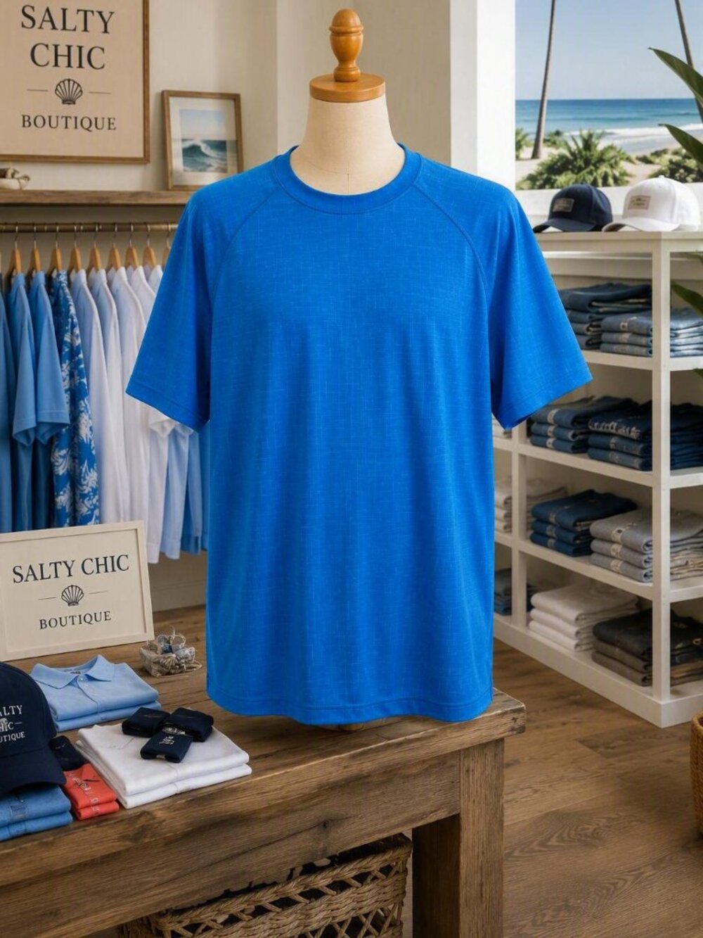 ZeroXposur Bright Blue Short-Sleeve Performance Tee